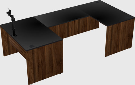 U-shaped desk