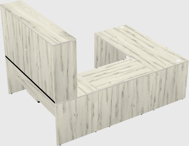 U-shaped desk