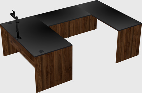 U-shaped desk