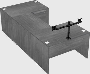 U-shaped desk