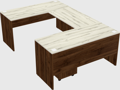 U-shaped desk