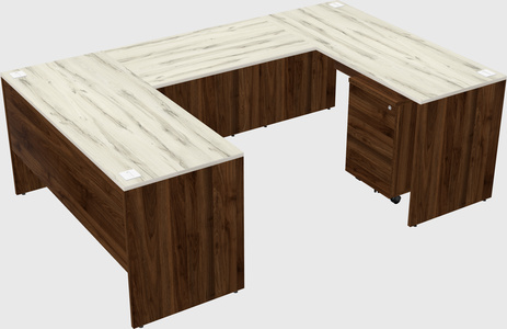 U-shaped desk