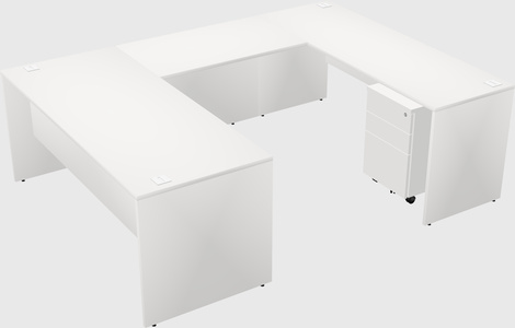 U-shaped desk
