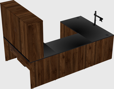 U-shaped desk