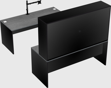 U-shaped desk