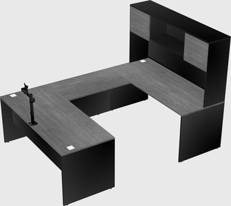 U-shaped desk