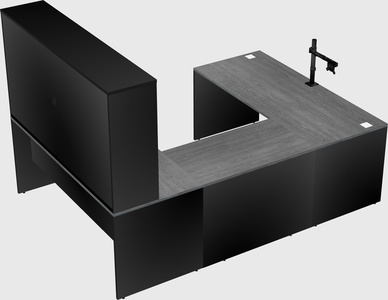 U-shaped desk