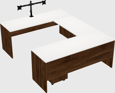 U-shaped desk