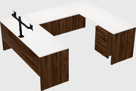 U-shaped desk