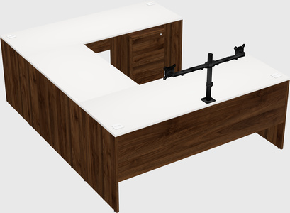 U-shaped desk