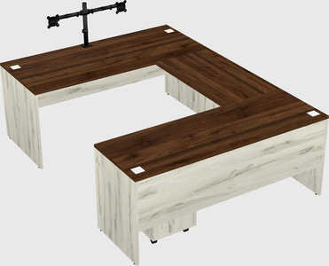 U-shaped desk