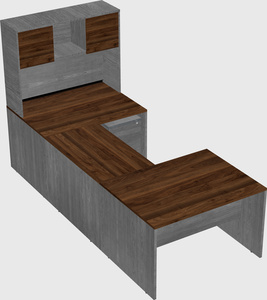 U-shaped desk
