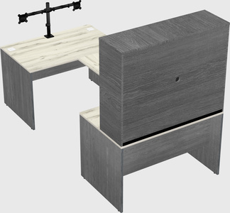 U-shaped desk