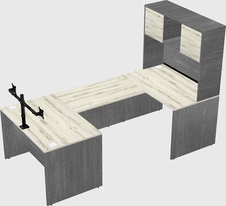 U-shaped desk