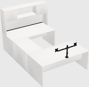 U-shaped desk