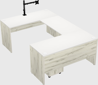 U-shaped desk