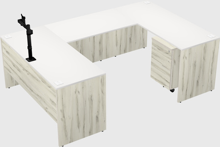 U-shaped desk