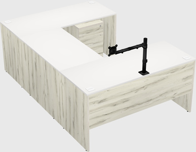 U-shaped desk