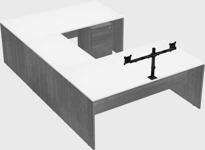 U-shaped desk