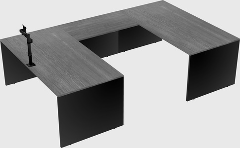 U-shaped desk