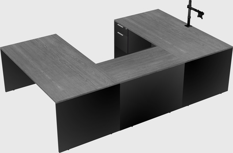 U-shaped desk