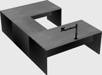 U-shaped desk