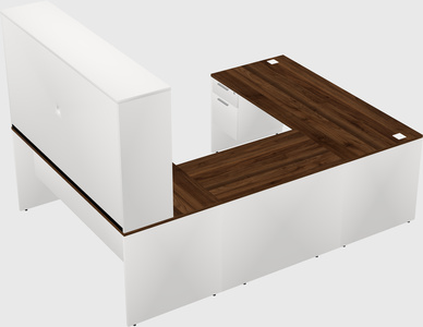 U-shaped desk