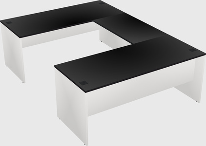 U-shaped desk