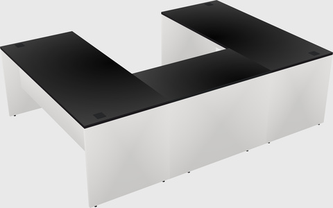 U-shaped desk
