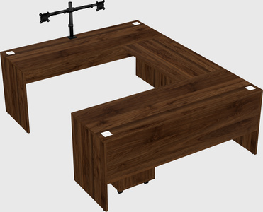 U-shaped desk