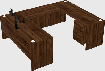 U-shaped desk