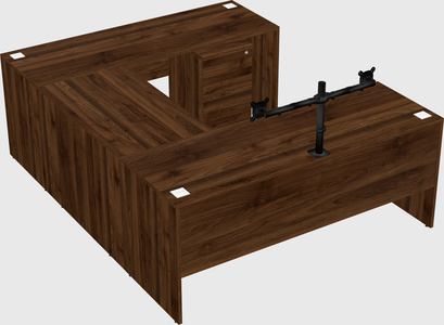 U-shaped desk