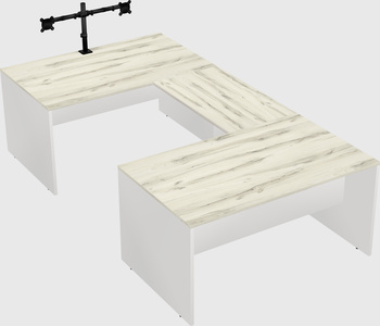 U-shaped desk