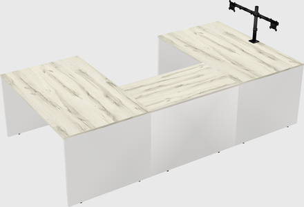 U-shaped desk