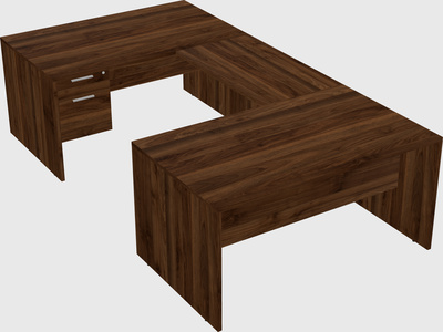 U-shaped desk