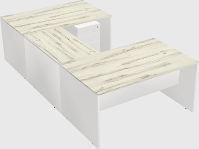 U-shaped desk