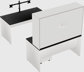 U-shaped desk