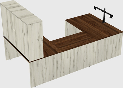 U-shaped desk