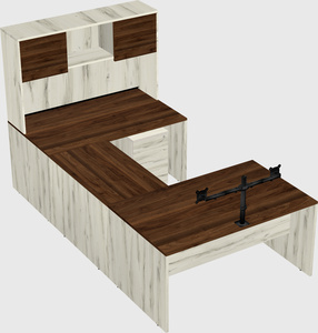 U-shaped desk