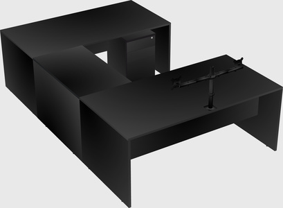U-shaped desk