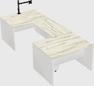 U-shaped desk