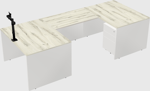 U-shaped desk