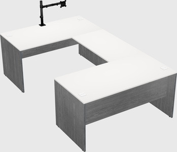 U-shaped desk