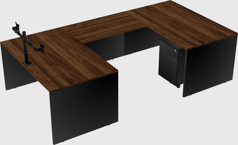 U-shaped desk