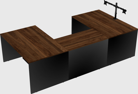 U-shaped desk
