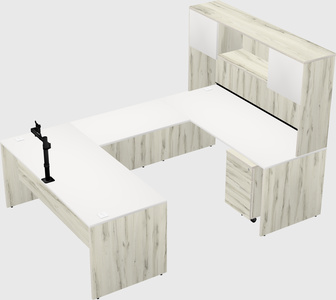 U-shaped desk