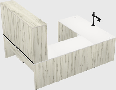 U-shaped desk