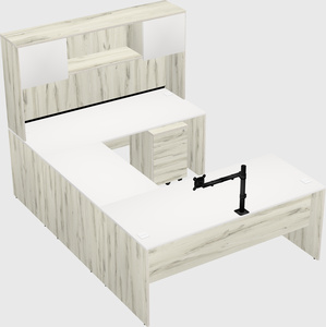 U-shaped desk