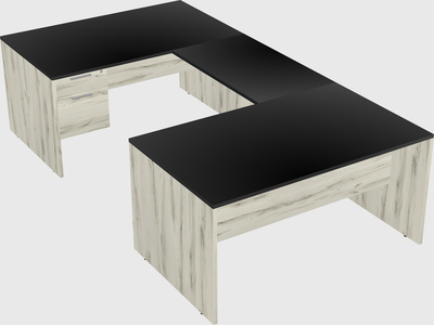 U-shaped desk