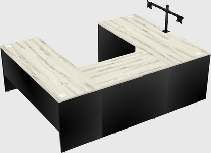 U-shaped desk